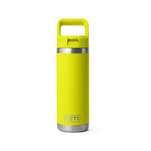 Load image into Gallery viewer, Yeti Rambler Insulated Bottle with Colour Straw Cap (18oz/532ml)(Firefly Yellow)
