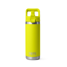 Load image into Gallery viewer, Yeti Rambler Insulated Bottle with Colour Straw Cap (18oz/532ml)(Firefly Yellow)
