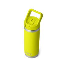 Load image into Gallery viewer, Yeti Rambler Insulated Bottle with Colour Straw Cap (18oz/532ml)(Firefly Yellow)
