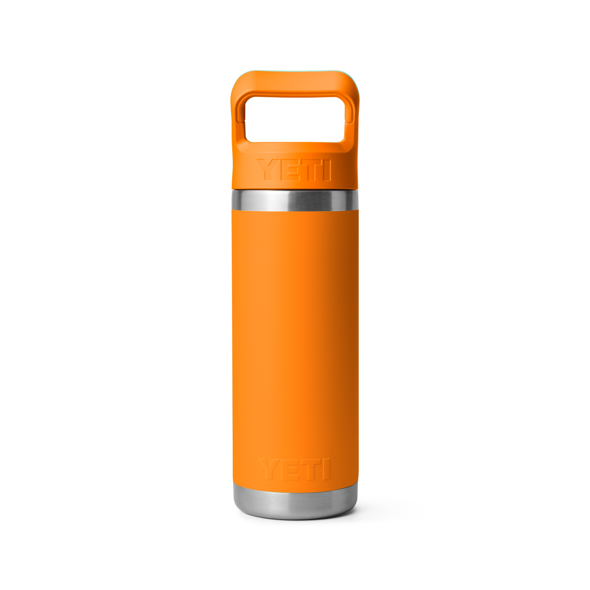 Yeti Rambler 18oz 532ml Insulated Bottle with Colour Matched Straw Cap King Crab Orange 70000006309 Yeti-RamblerStraw-18oz