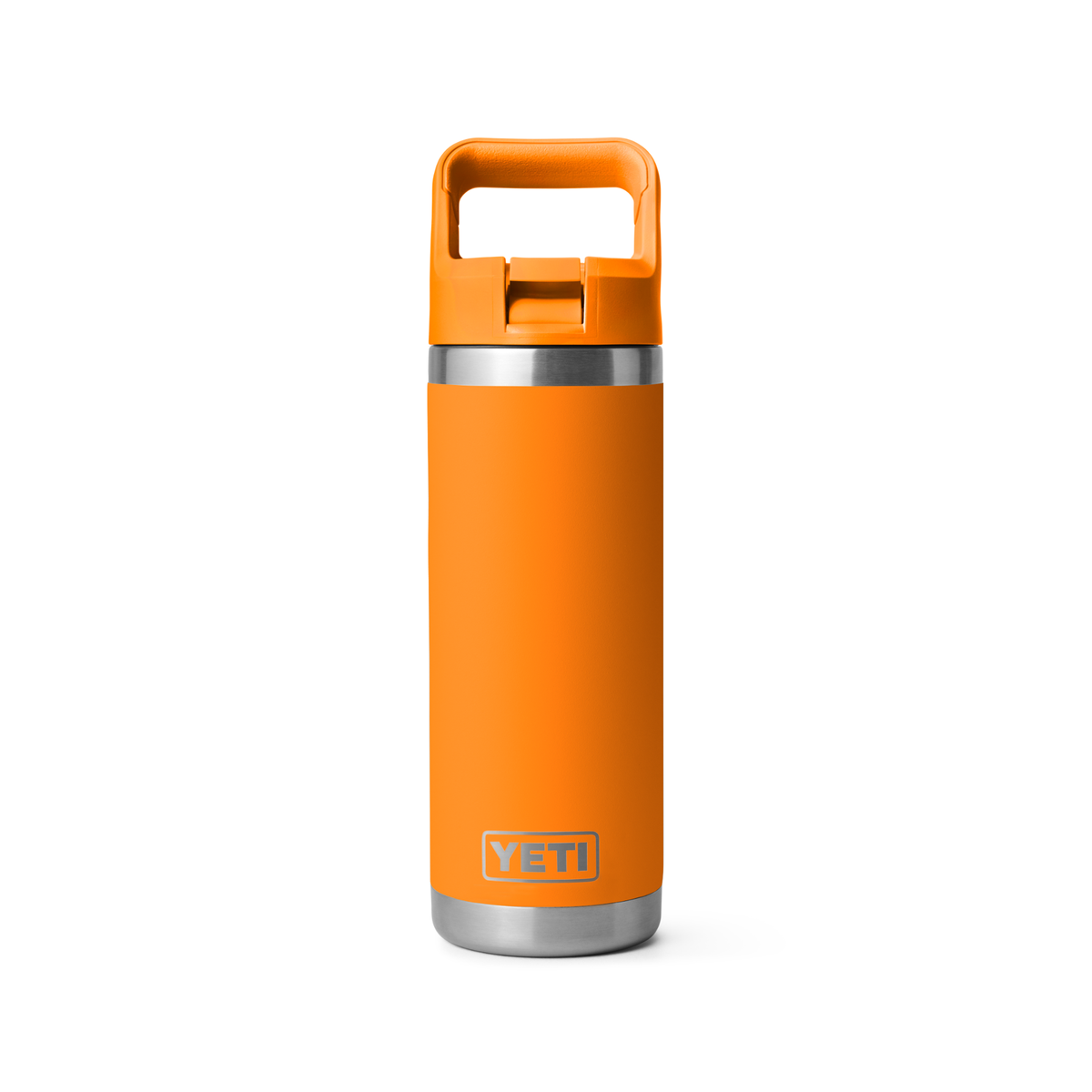 Yeti Rambler 18oz 532ml Insulated Bottle with Colour Matched Straw Cap King Crab Orange 70000006309 Yeti-RamblerStraw-18oz
