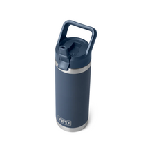 Load image into Gallery viewer, Yeti Rambler Insulated Bottle with Colour Straw Cap (18oz/532ml)(Navy)

