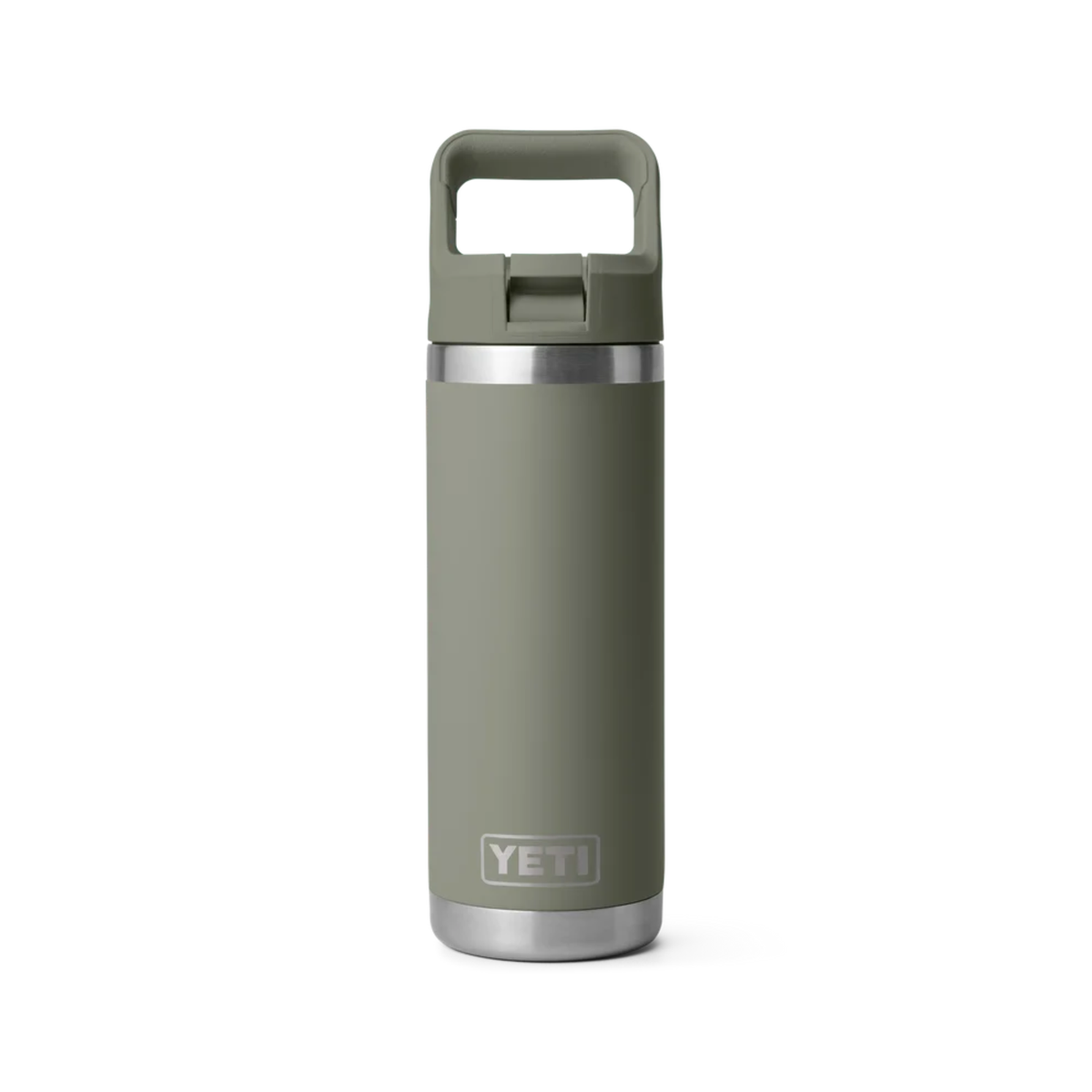 Yeti Rambler 18oz 532ml Insulated Bottle with Colour Matched Straw Cap Pampa Green 70000007317 Yeti-RamblerStraw-18oz