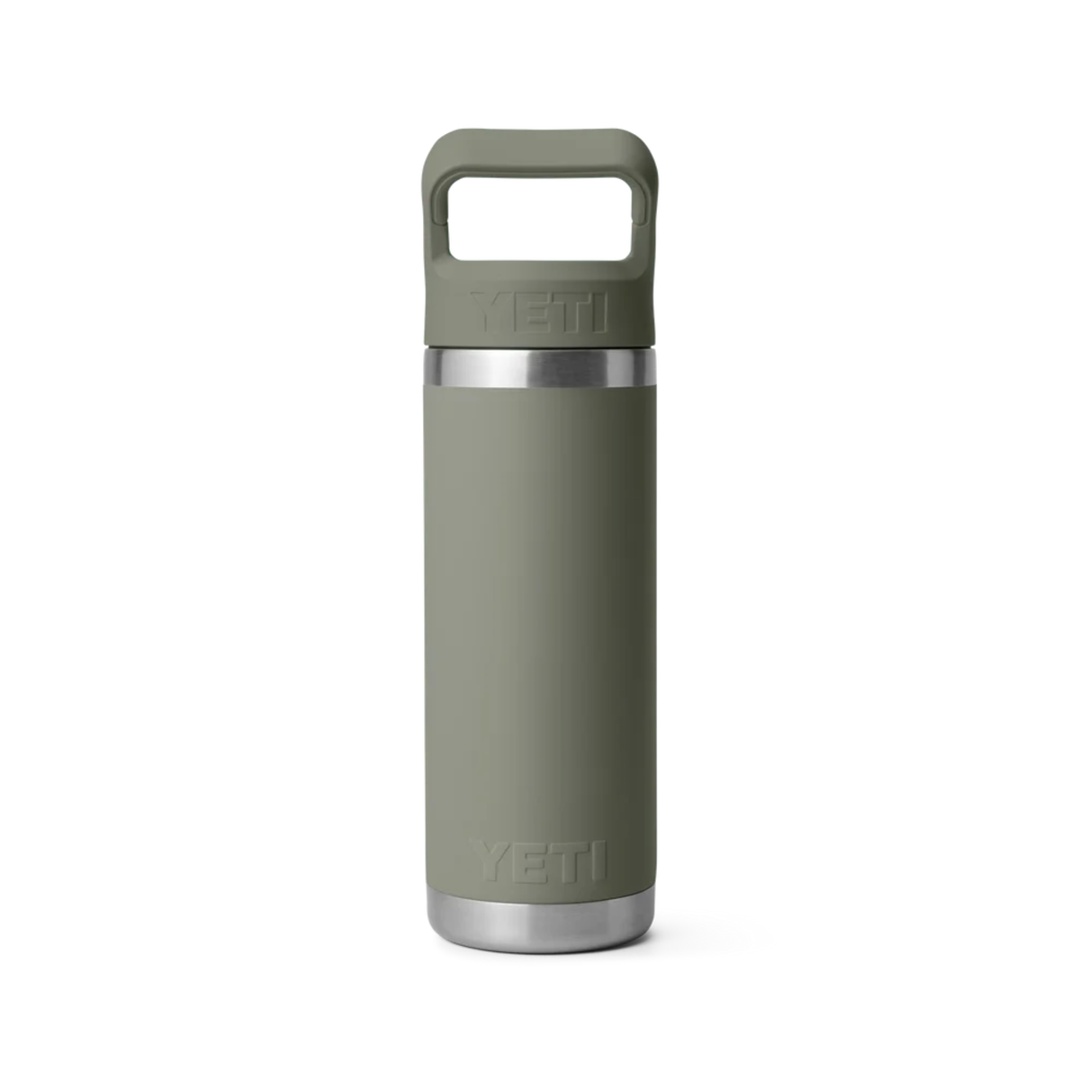 Yeti Rambler 18oz 532ml Insulated Bottle with Colour Matched Straw Cap Pampa Green 70000007317 Yeti-RamblerStraw-18oz