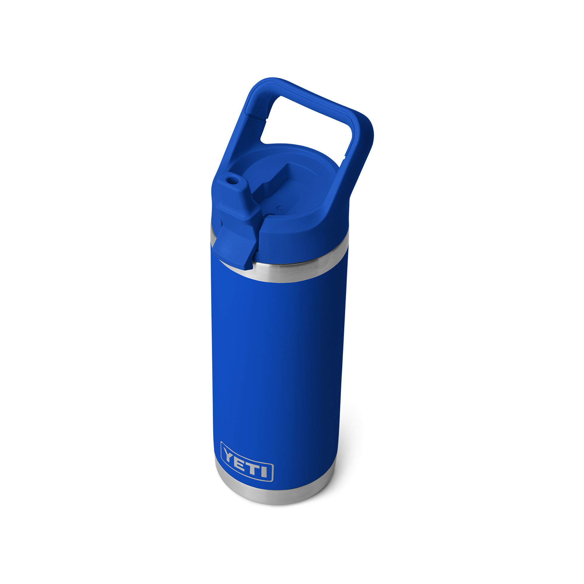 Yeti Rambler 18oz/532ml Insulated Bottle with Colour Straw Cap (Royal Blue)