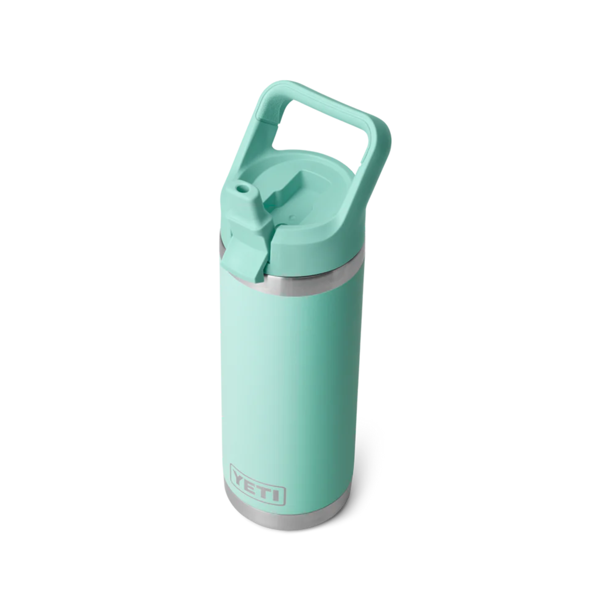 Yeti Rambler 18oz/532ml Insulated Bottle with Colour Straw Cap (Sea Foam)