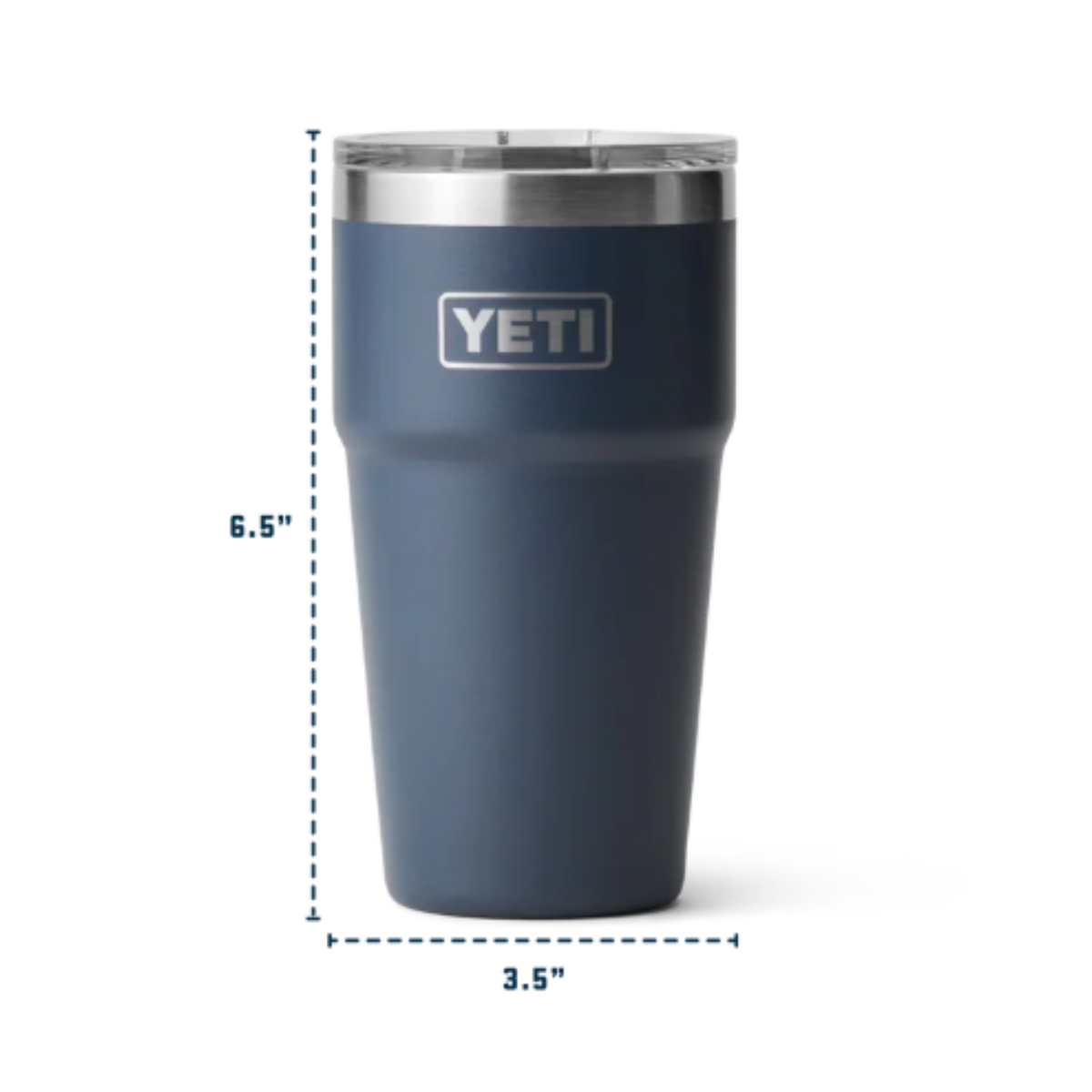 Yeti Rambler 20oz 591ml Stackable Cup with Magslider Lid Measurements