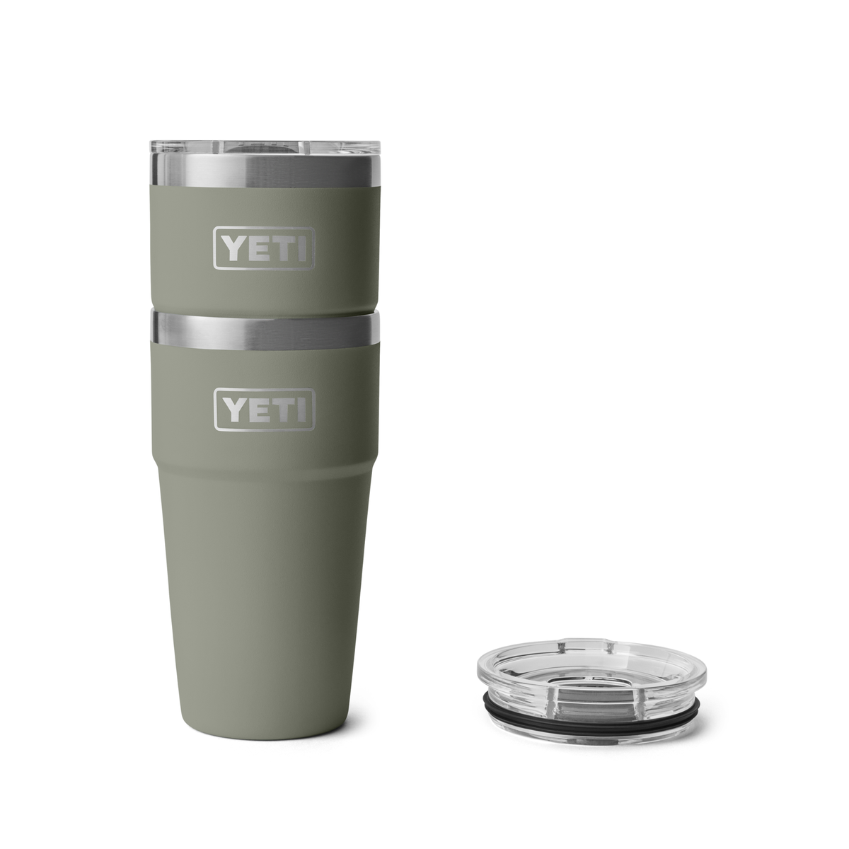 Yeti Rambler 20oz 591ml Stackable Cup with Magslider Lid Pampa Green 70000007050 Yeti-Stackable20ozCupMS