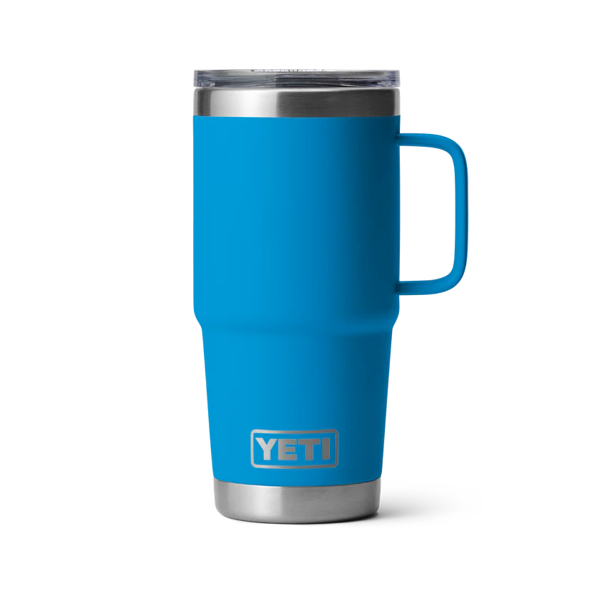 Yeti Rambler Travel Mug (20oz/591ml)(Big Wave Blue)