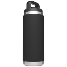 Load image into Gallery viewer, Yeti Rambler Insulated Bottle with Chug Cap (26oz/769ml)(Black)
