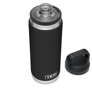 Yeti Rambler Insulated Bottle with Chug Cap (26oz/769ml)(Black)