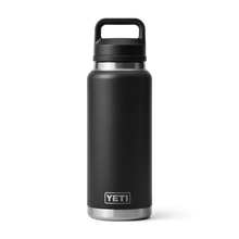 Load image into Gallery viewer, Yeti Rambler Insulated Bottle with Chug Cap (26oz/769ml)(Black)
