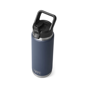 Yeti Rambler 26 oz/769ml Insulated Bottle with Straw Cap (Navy)