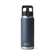 Load image into Gallery viewer, Yeti Rambler 26 oz/769ml Insulated Bottle with Straw Cap (Navy)
