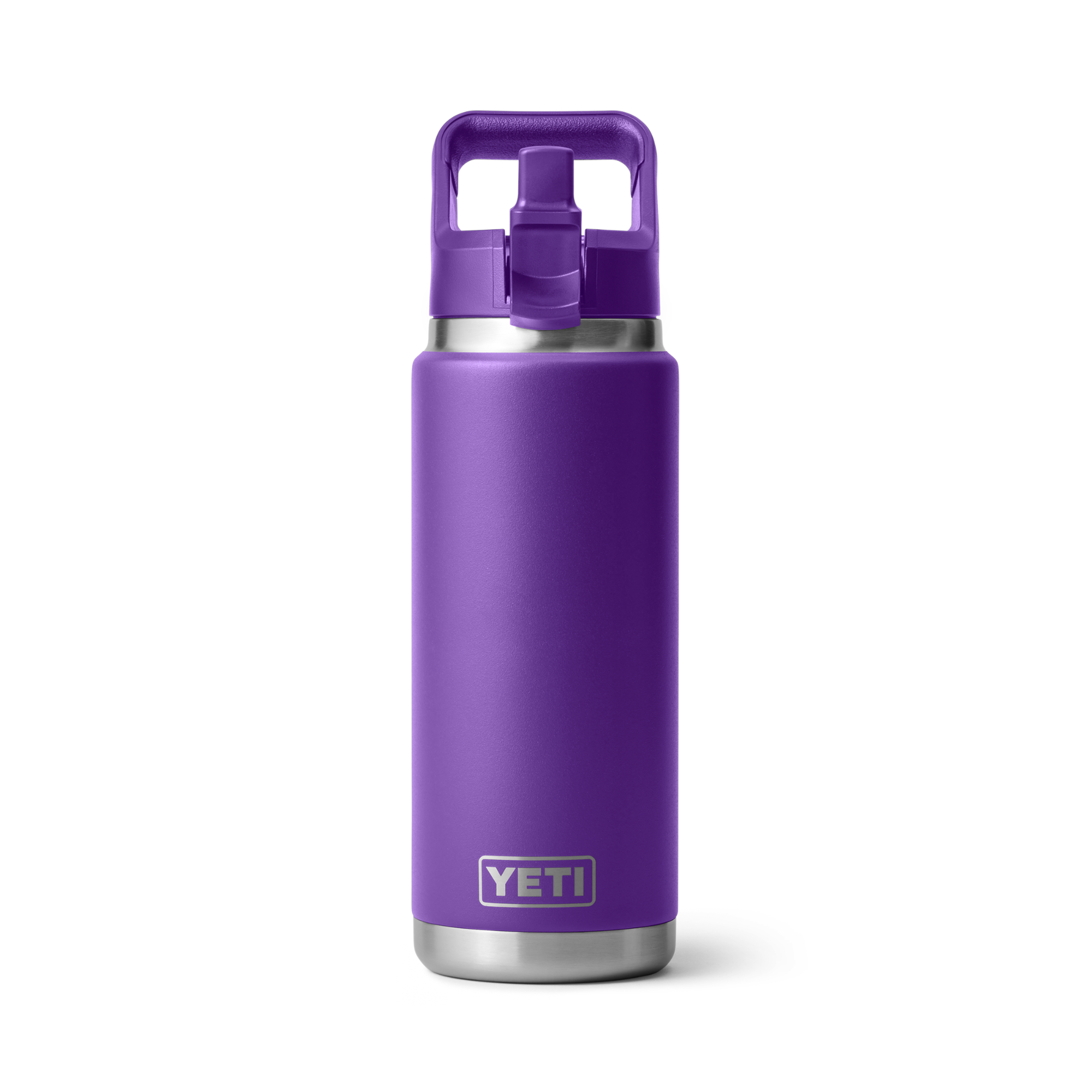 Yeti Rambler 26oz/769ml Insulated Bottle with Colour Straw Cap (Pace Purple)