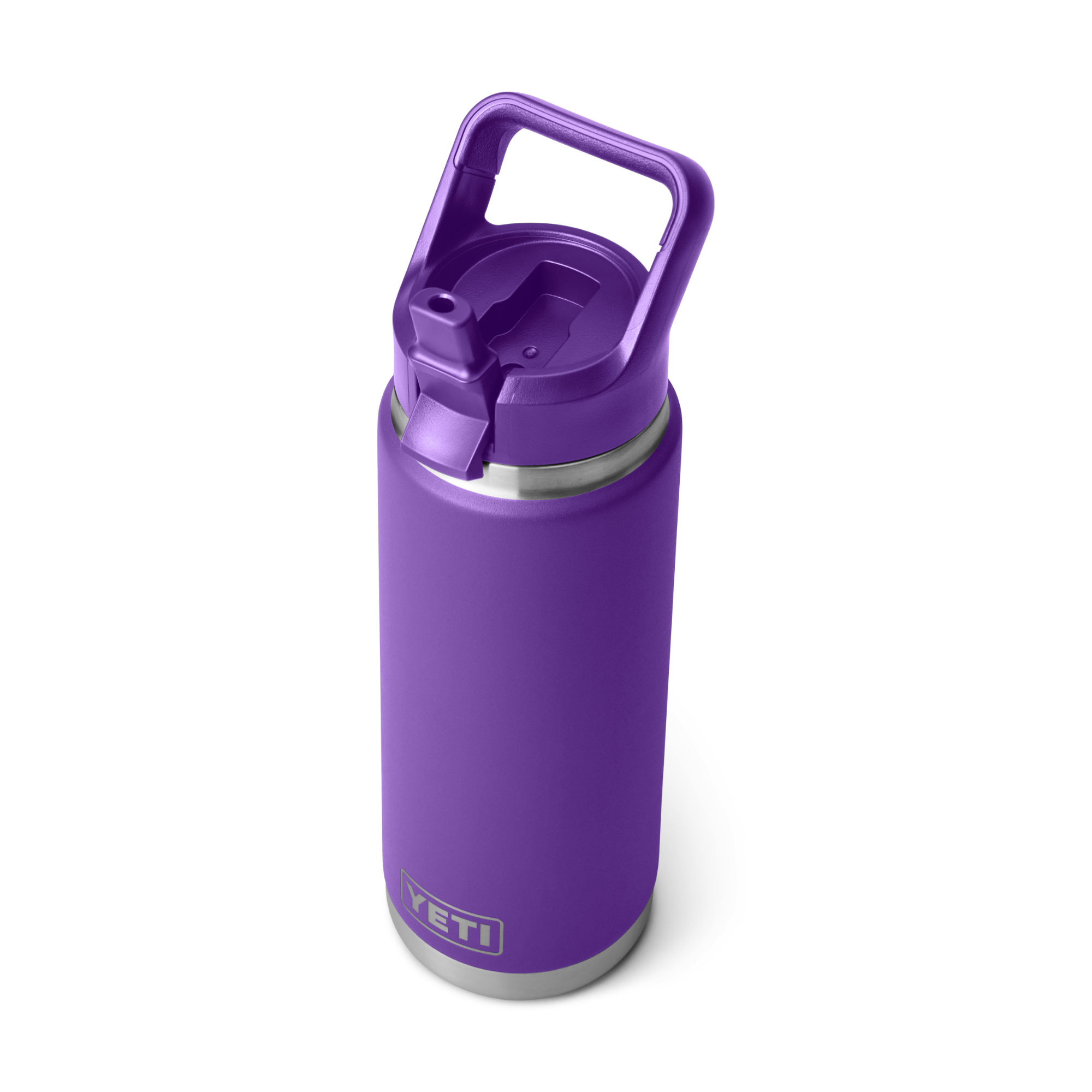Yeti Rambler 26oz/769ml Insulated Bottle with Colour Straw Cap (Pace Purple)