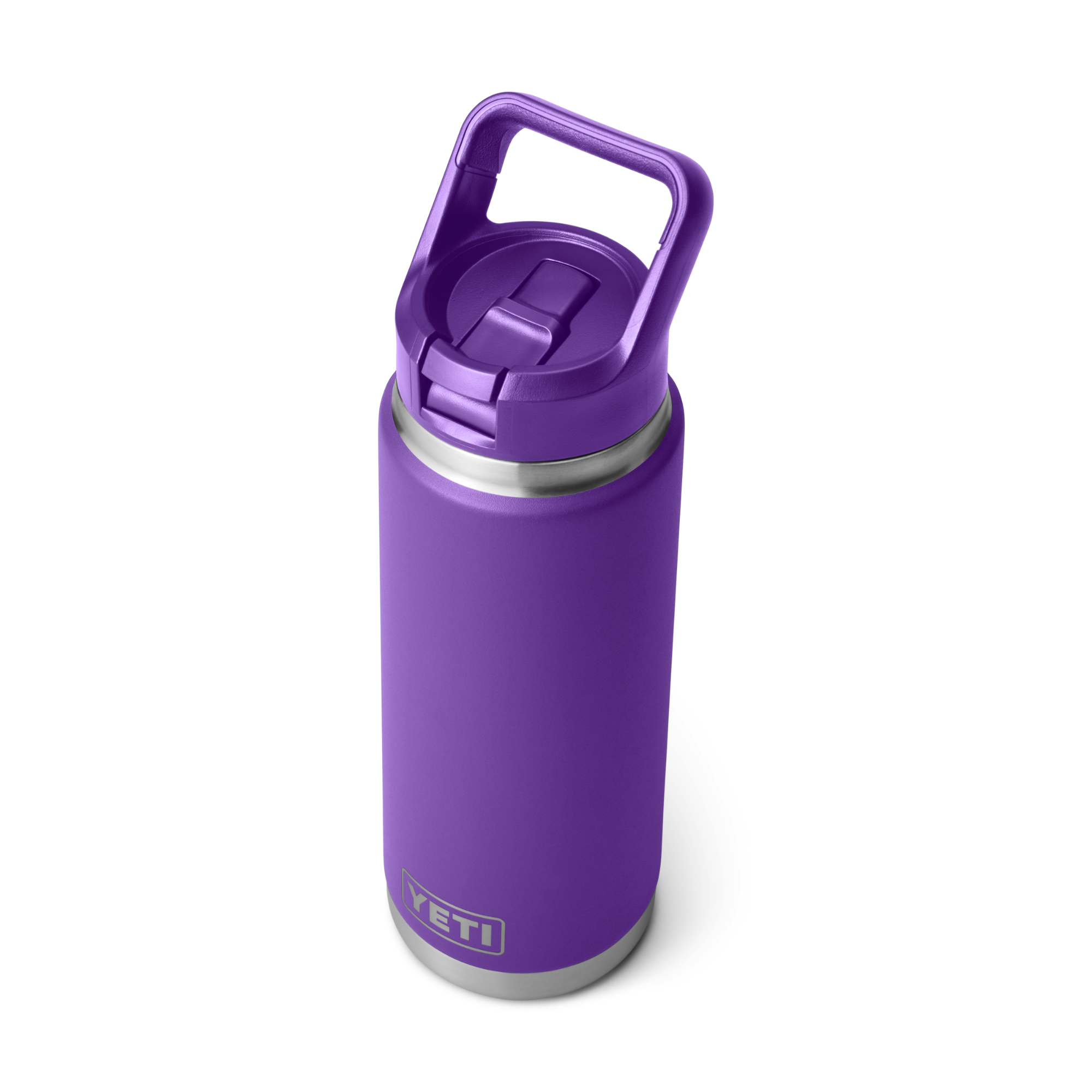 Yeti Rambler 26oz/769ml Insulated Bottle with Colour Straw Cap (Pace Purple)