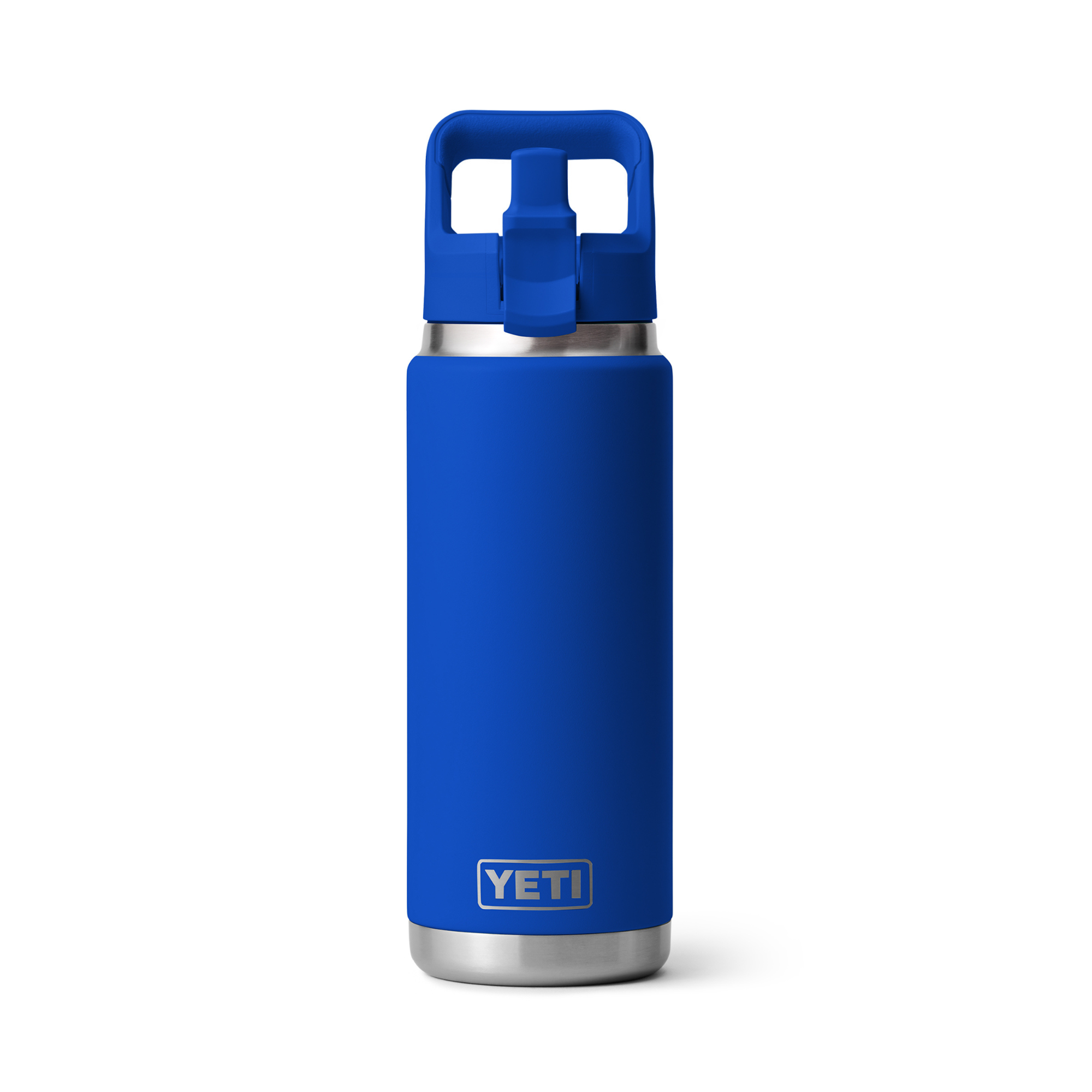 Yeti Rambler 26oz/769ml Insulated Bottle with Colour Straw Cap (Royal Blue)