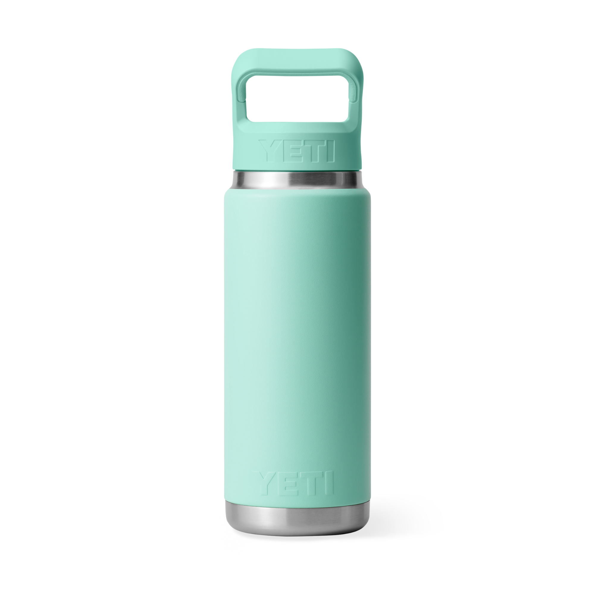 Yeti Rambler 26oz/769ml Insulated Bottle with Colour Straw Cap (Sea Foam)