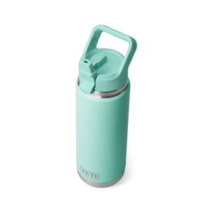 Yeti Rambler Insulated Bottle with Colour Straw Cap (26oz/769ml)(Sea Foam)