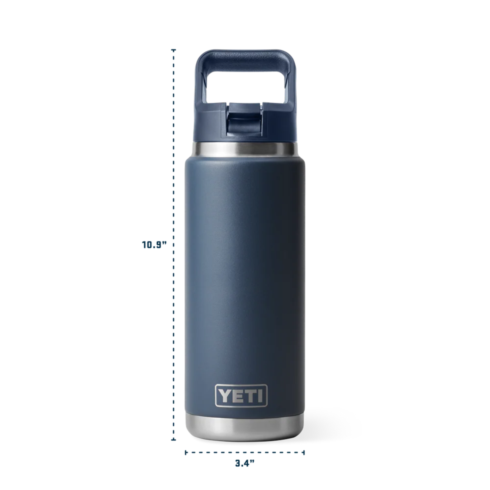 Yeti Rambler 26oz Straw Bottle Yeti-RamblerStraw-26oz dimensions
