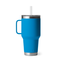 Load image into Gallery viewer, Yeti Rambler Mug with Straw Lid (35oz/994ml)(Big Wave Blue)
