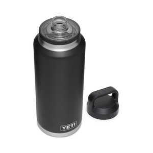 Yeti Rambler Bottle with Chug Cap (46oz/1.4L)(Black)