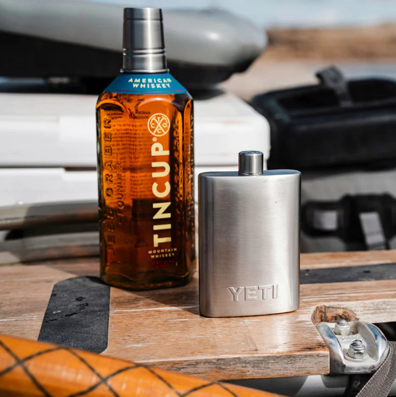 Yeti Rambler 7oz/207ml Flask + Funnel (Black)