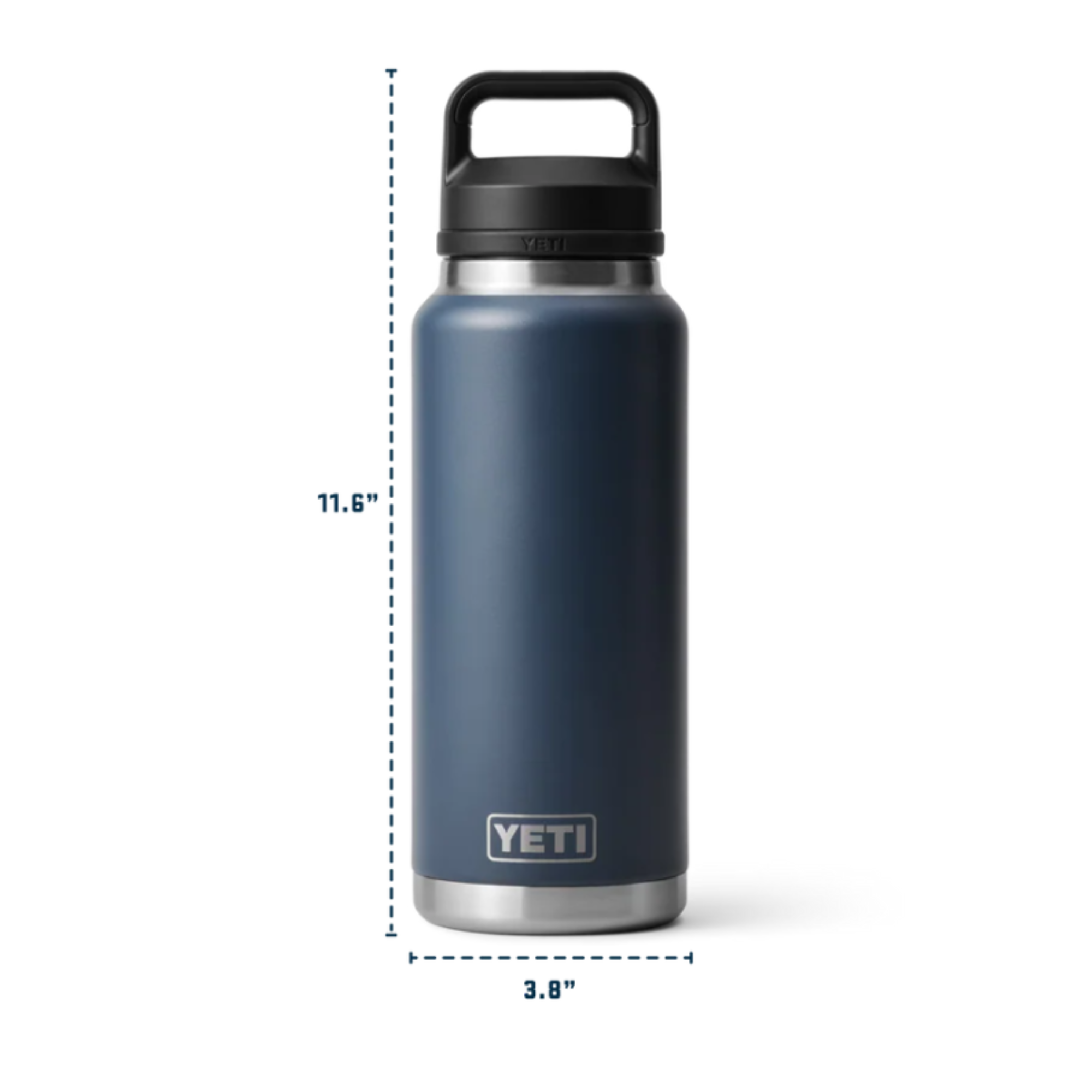 Yeti Rambler Insulated Bottle with Chug Cap 36oz 1L Yeti-Chug-36oz Dimensions