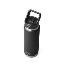 Load image into Gallery viewer, Yeti Rambler Insulated Bottle with Colour Straw Cap (26oz/769ml)(Black)
