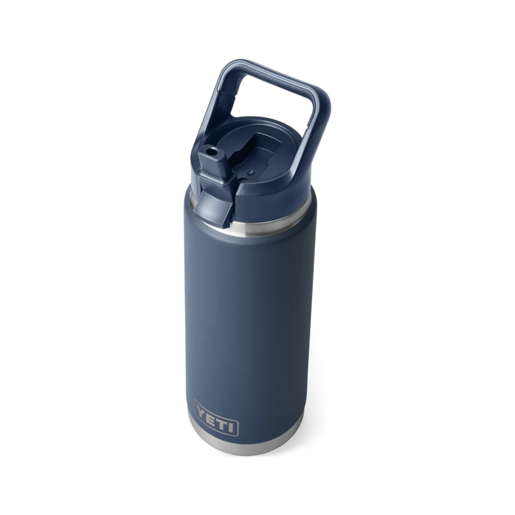 Yeti Rambler 26oz/769ml Insulated Bottle with Colour Straw Cap (Navy)