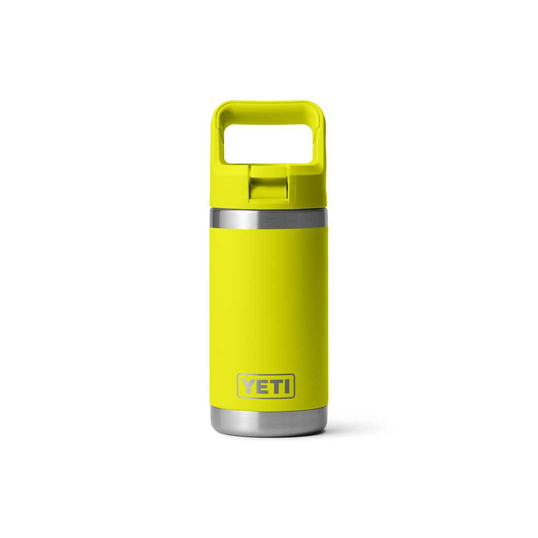 Yeti Rambler Junior with Colour Straw Cap (12oz/355ml)(Firefly Yellow)