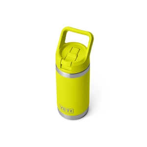 Yeti Rambler Junior with Colour Straw Cap (12oz/355ml)(Firefly Yellow)