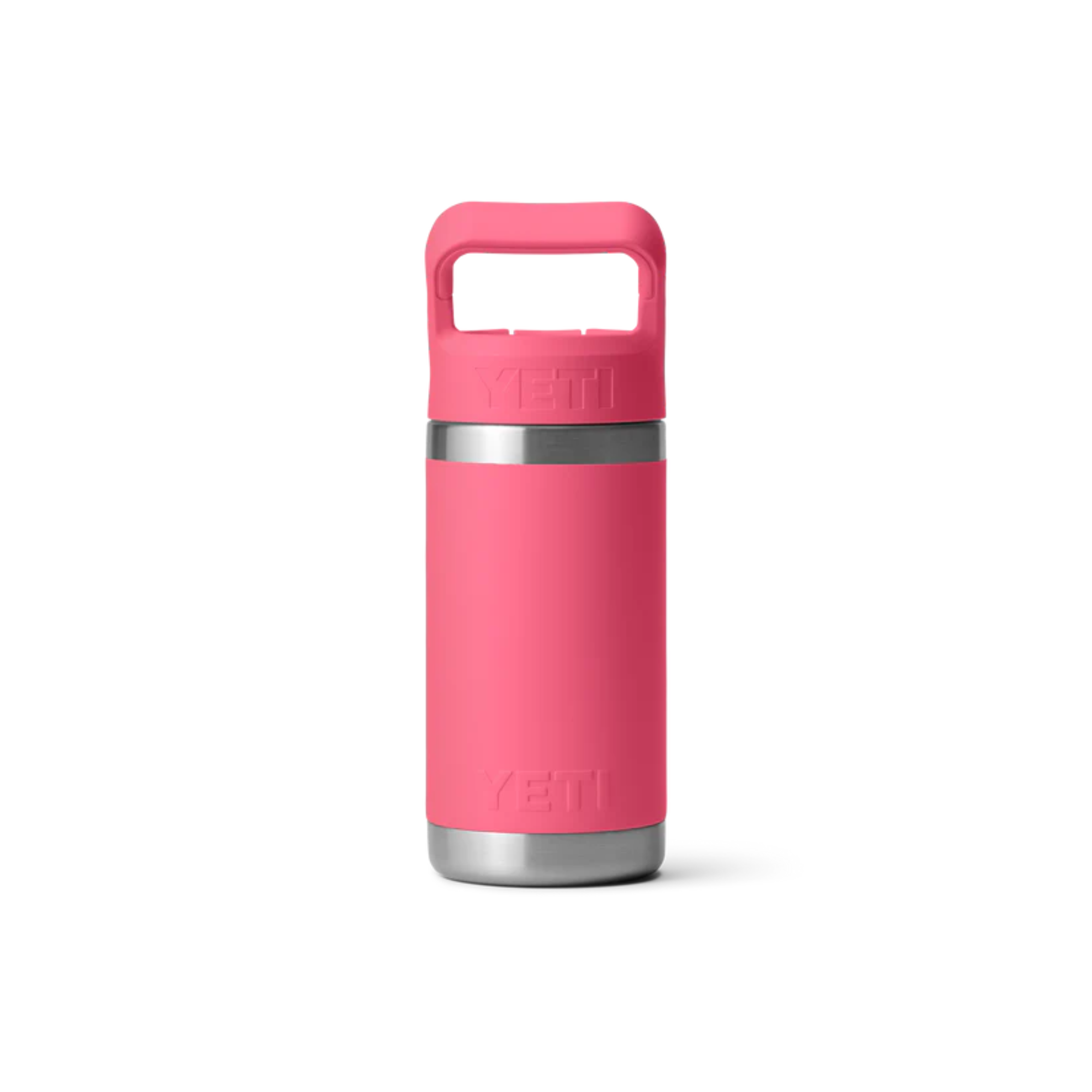 Yeti Rambler 12oz/355ml Junior Bottle with Colour Straw Cap (Tropical Pink)