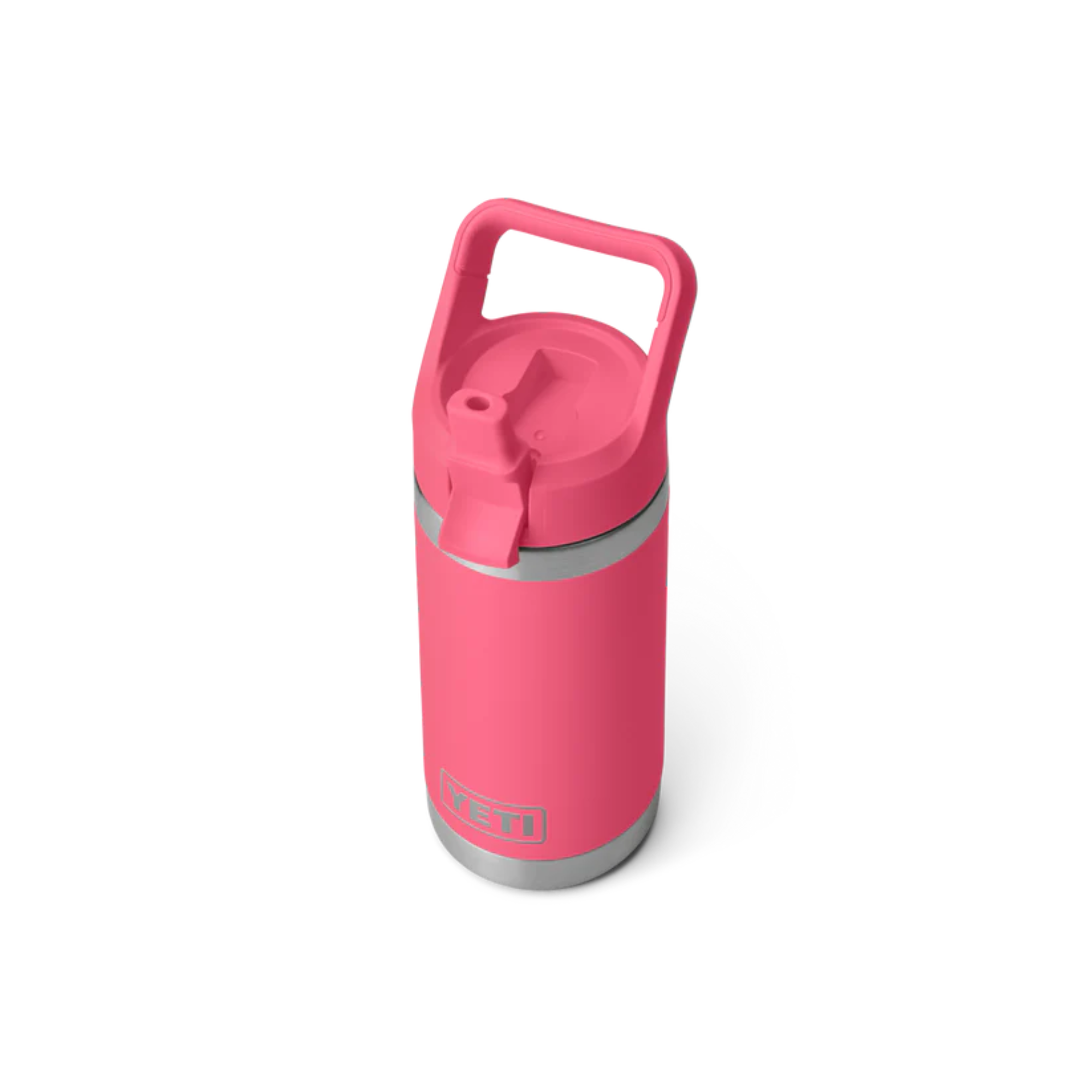 Yeti Rambler 12oz/355ml Junior Bottle with Colour Straw Cap (Tropical Pink)