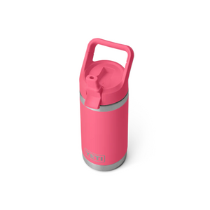 Yeti Rambler Junior with Colour Straw Cap (12oz/355ml)(Tropical Pink)