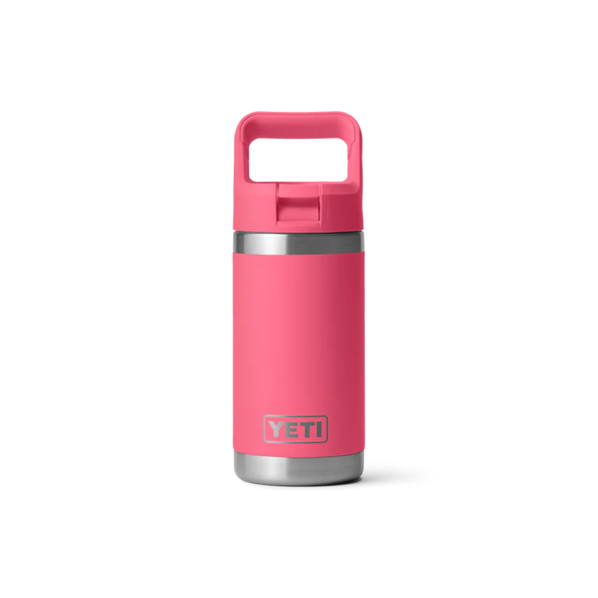 Yeti Rambler 12oz/355ml Junior Bottle with Colour Straw Cap (Tropical Pink)