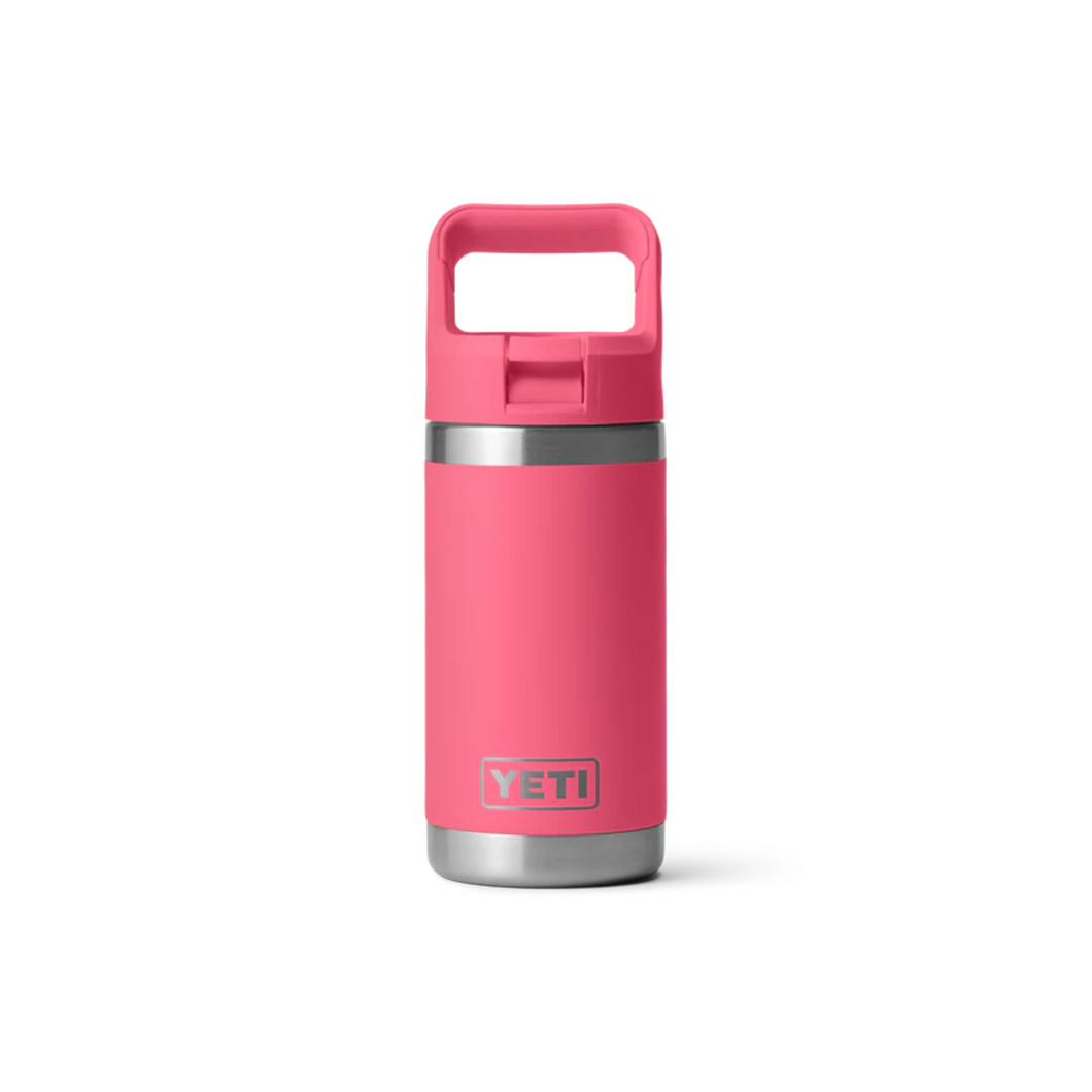 Yeti Rambler Junior with Colour Straw Cap (12oz/355ml)(Tropical Pink)