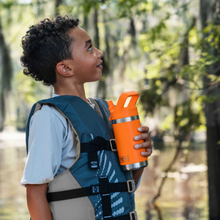 Load image into Gallery viewer, Yeti Rambler Junior with Colour Straw Cap (12oz/355ml)(Tropical Pink)

