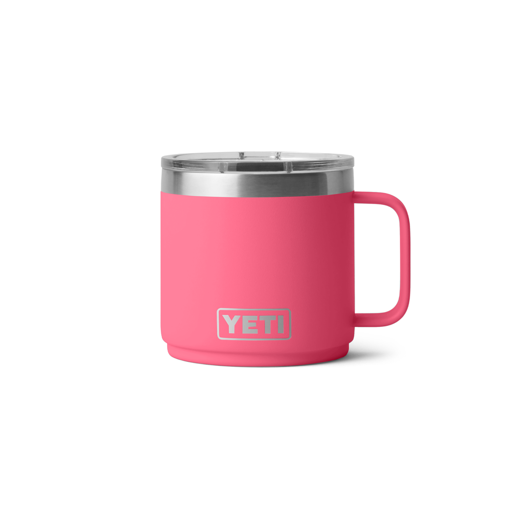 Yeti Rambler Mug with Magslider Lid (14oz/414ml)(Tropical Pink)