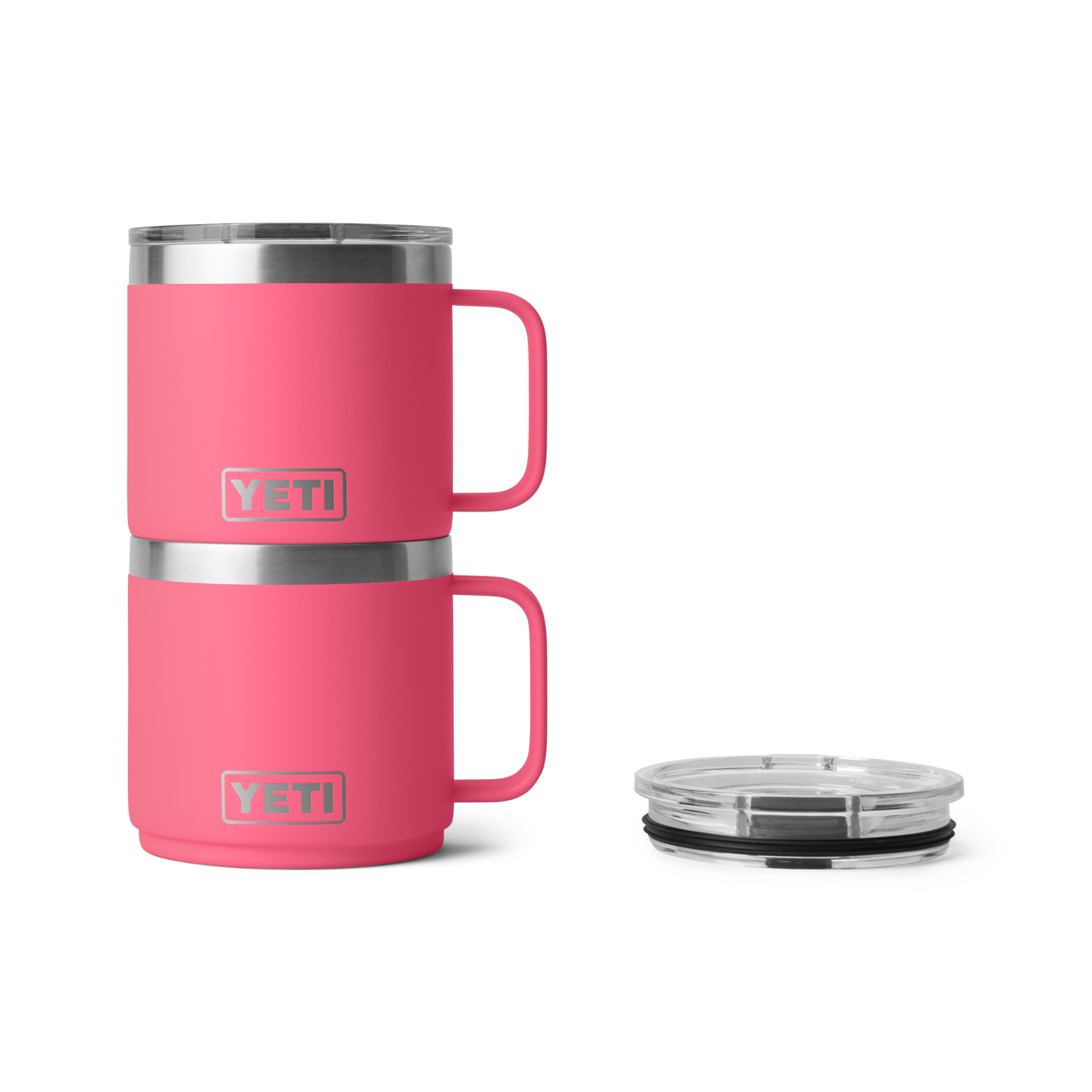 Yeti Rambler 14oz/414ml Mug with Magslider Lid (Tropical Pink)