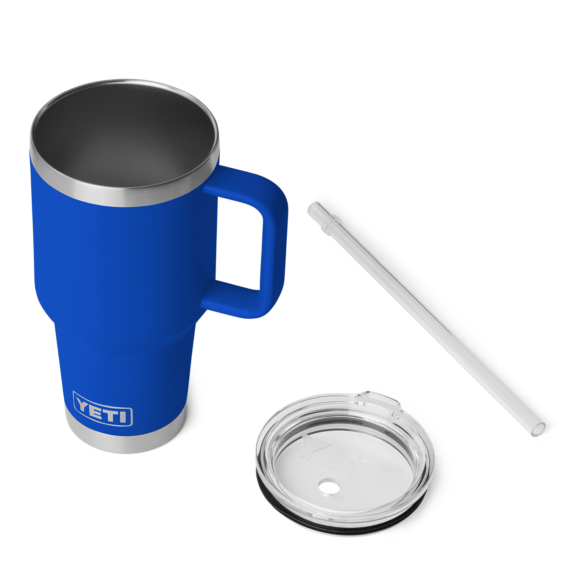 Yeti Rambler 35oz/1L Mug with Straw Lid (Royal Blue)