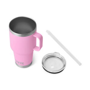 Yeti Rambler Mug with Straw Lid (35oz/994ml)(Power Pink)