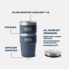 Load image into Gallery viewer, Yeti Rambler Stackable Cup with Magslider Lid (16oz/473ml)(King Crab)
