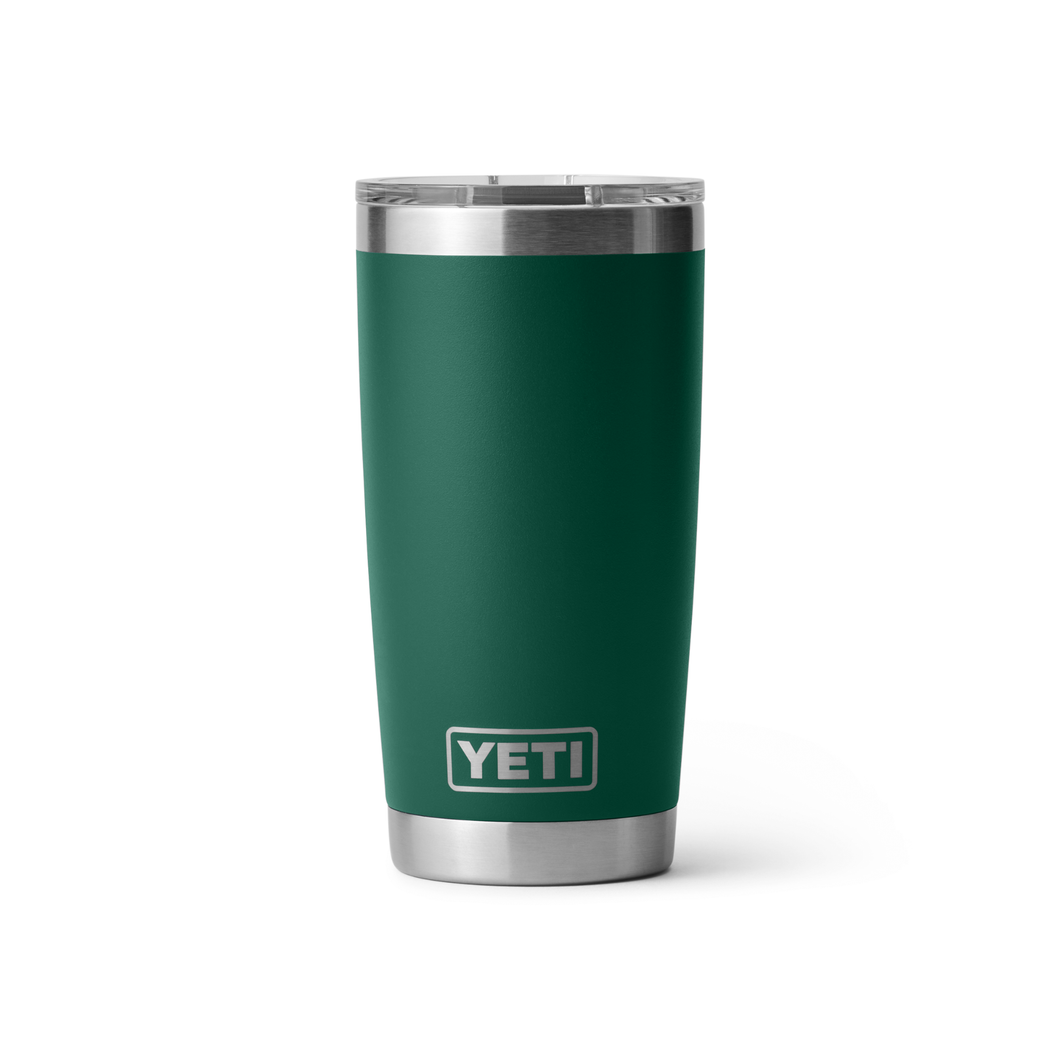 Yeti Rambler Tumbler with MagSlider Lid (20oz/591ml)(Black Forest Green)