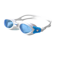 Load image into Gallery viewer, Zone 3 Apollo Blue Tinted Swim Goggles (White/Blue)
