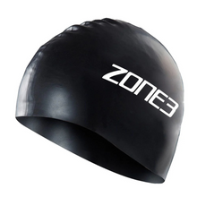 Load image into Gallery viewer, Zone 3 Unisex Silicone Swim Cap (Black)
