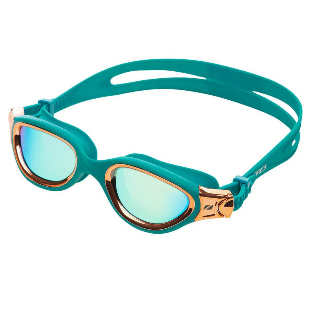 Zone 3 Venator-X Polarised Swim Goggles (Teal/Cream/Copper)