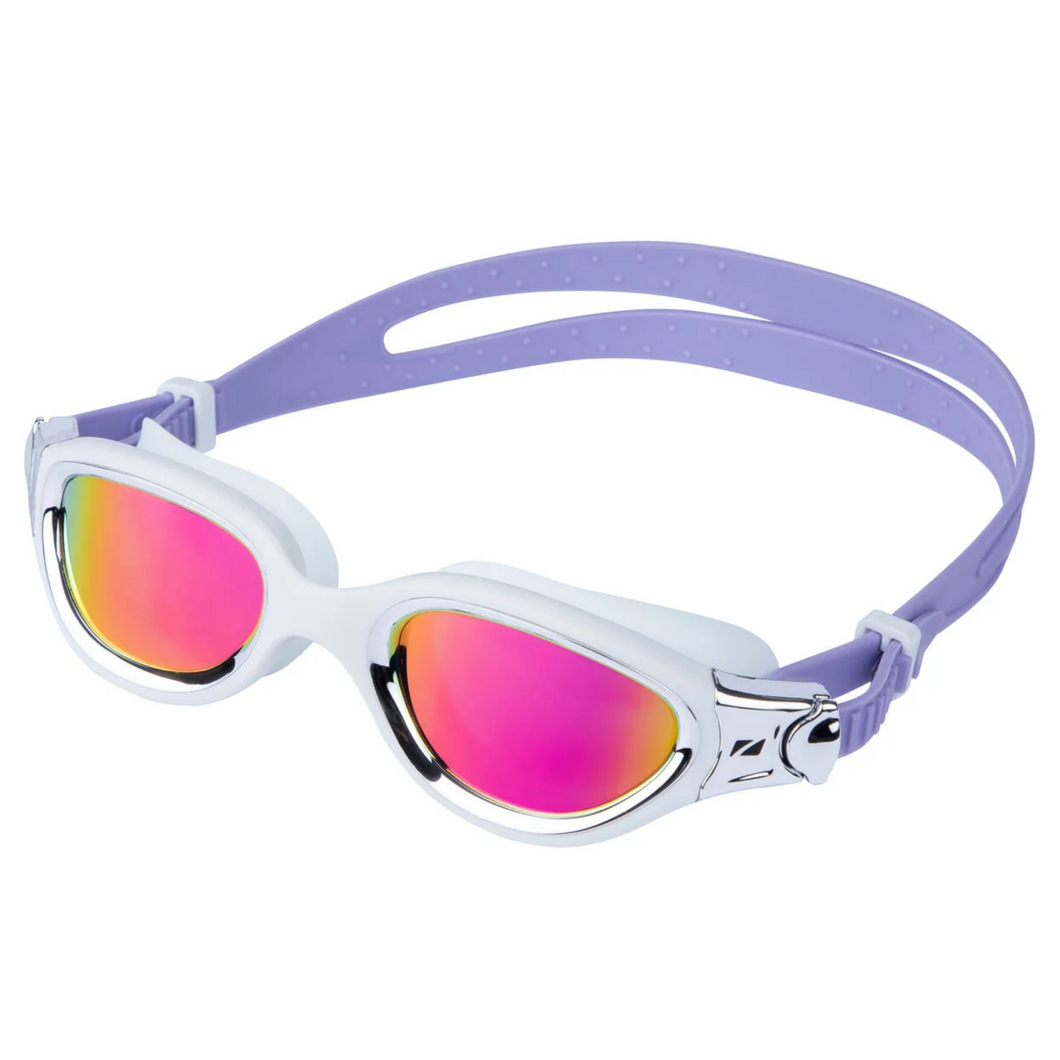 Zone 3 Venator-X Polarised Swim Goggles (White/Lilac)