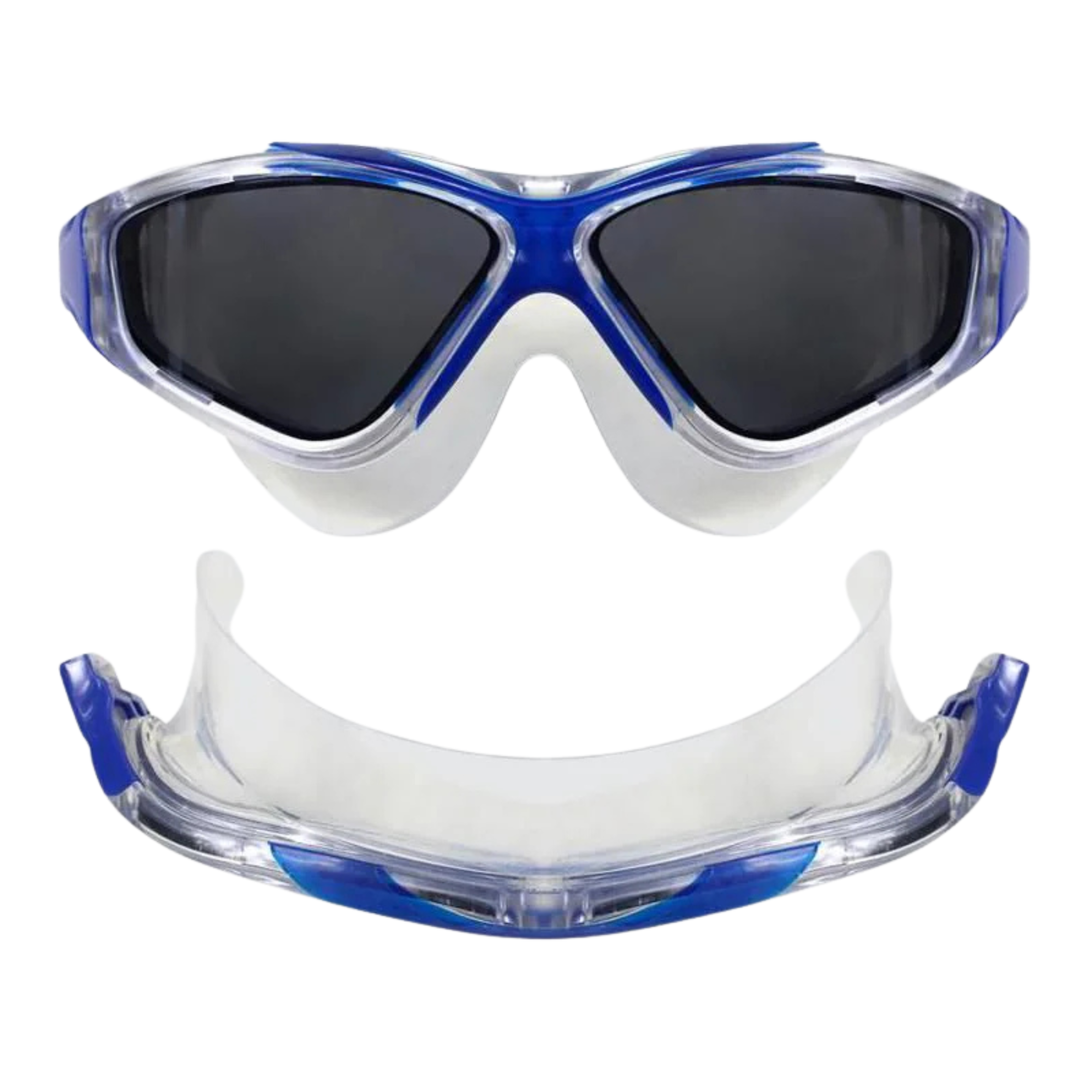 Zone 3 Vision Max Clear Lens Swim Mask (Blue/Clear)